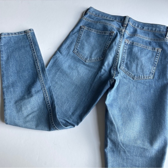 Everlane Blue Straight Leg High Waisted Jeans - Picture 6 of 13